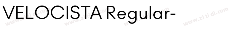 VELOCISTA Regular字体转换